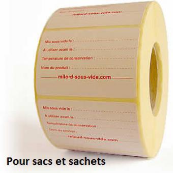 conception d'étiquettes alimentaires professionnelles, étiquette de sachet,  étiquette de produit