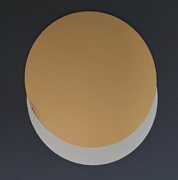 50 Plateaux ronds Ø 260 mm   OR/ARGENT– Présentation alimentaire professionnelle