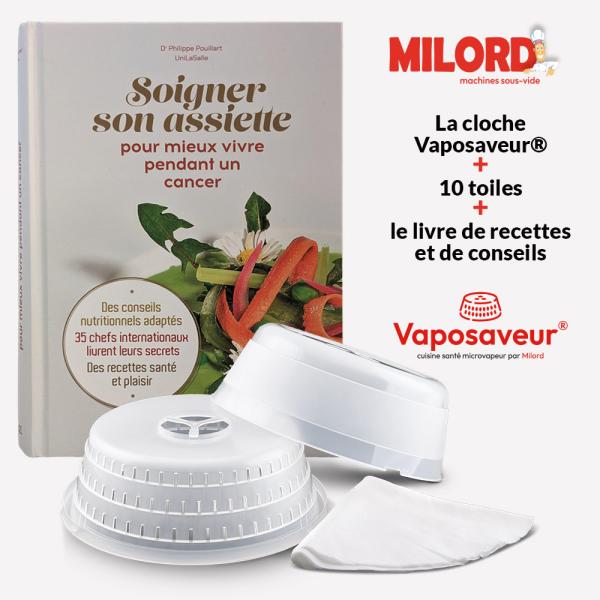 La cloche Vaposaveur® + 10 toiles + le livre de recettes et de conseils