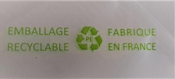 Lot de 100 sachets conservation 100 % recyclable 80µ