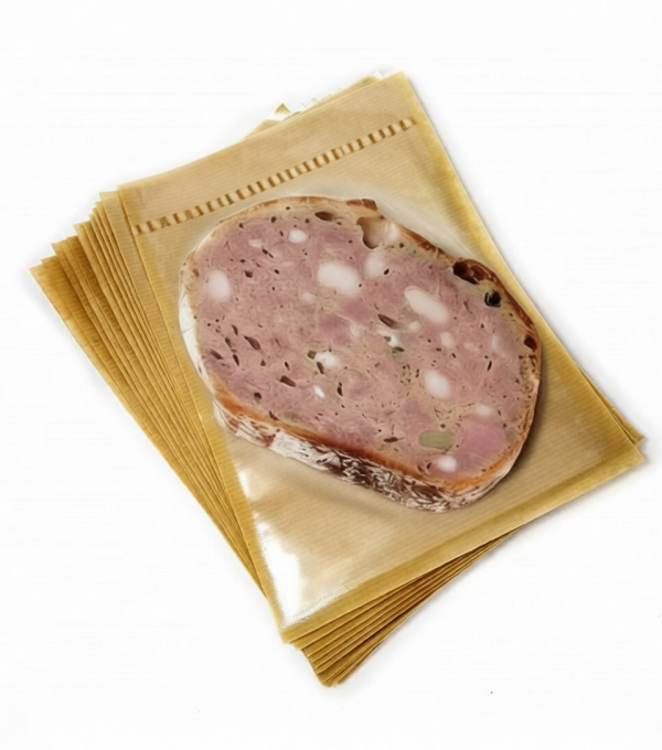 Lot de 100 sachets Kraft/transparent ( SCOK 82µ) 