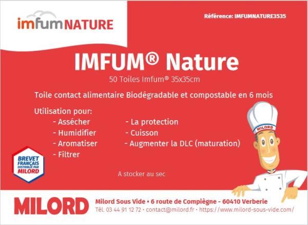 Sachet de 50 IMFUM NATURE® 35x35cm (	IMFUMNATURE3535 )