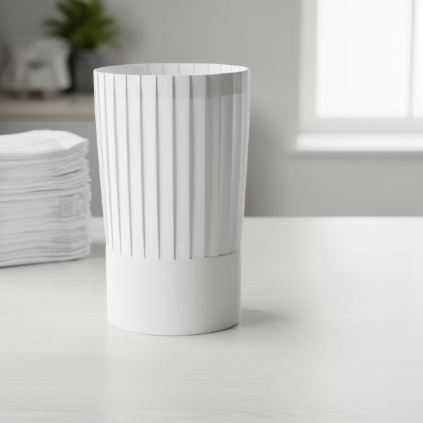 Toque de cuisinier jetable 19 cm – 50 pièces | Indispensable pour pro & chef